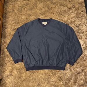Vintage 90s Budweiser Logo Workers Crewneck Navy Blue XXLarge